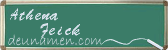 Athena Feick Visitenkarte